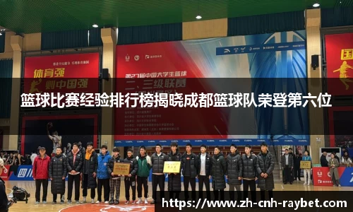 篮球比赛经验排行榜揭晓成都篮球队荣登第六位